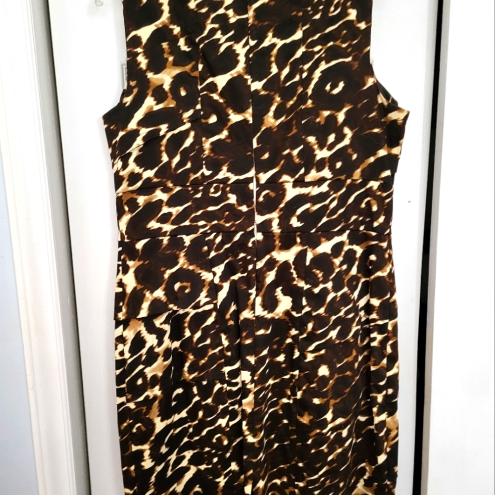 CALVIN KLEIN Leopard print dress Size 12